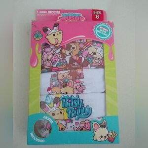 PACK 7 PANTIES GIRLS - SMOOSHY MUSHY SZ 6- HIPSTERS X5 UNDERWEAR